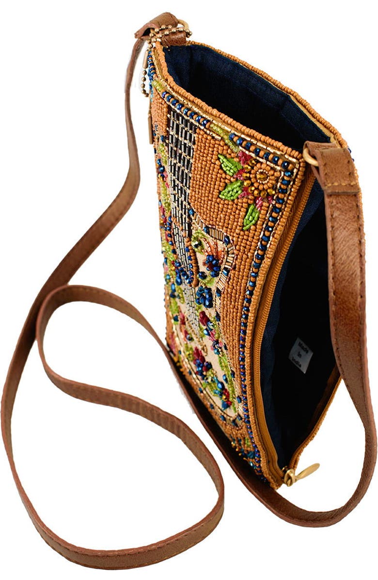 Mary Frances Accessories Garden Groove Crossbody Phone Bag, Alternate, color, Brown