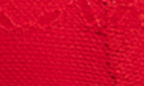 Roma Confidential Essentials Satin Trim Lace Bustier In Red