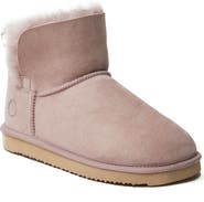 Dearfoams Perth Genuine Shearling Foldover Bootie