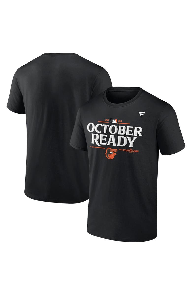 FANATICS Men's Fanatics  Black Baltimore Orioles 2024 MLB Postseason Locker Room T-Shirt, Main, color, 