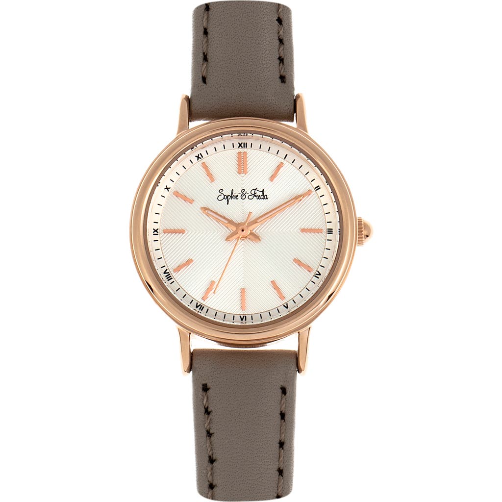 Sophie And Freda Sophie & Freda Berlin Leather-band Watch In Grey
