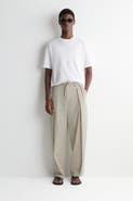 COS Cotton Relaxed Wide-leg Drawstring Pants