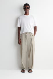 COS Cotton Relaxed Wide-leg Drawstring Pants