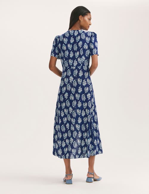 Finery London Martina Printed Crepe Midi Dress