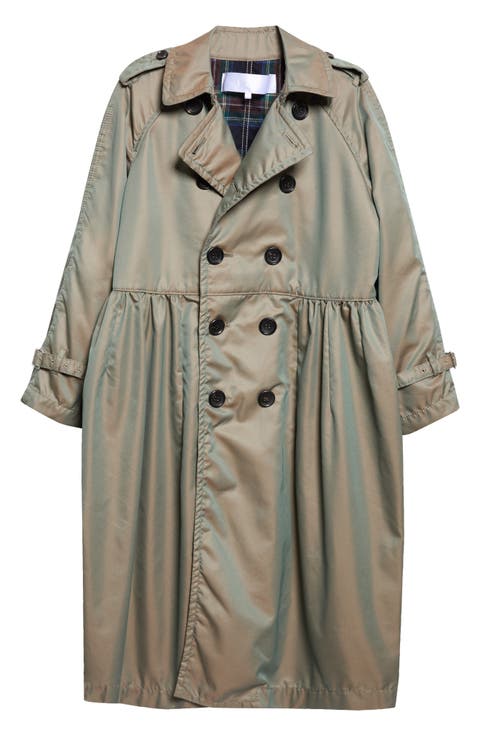 Twill Double Breasted Coat