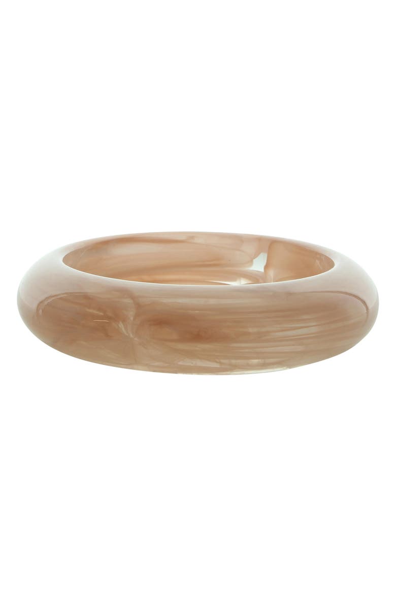 OLIVIA WELLES Rose Resin Bangle Bracelet, Alternate, color, Pink / Clear