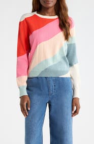 Marine Layer Wave Block Icon Cotton Sweater