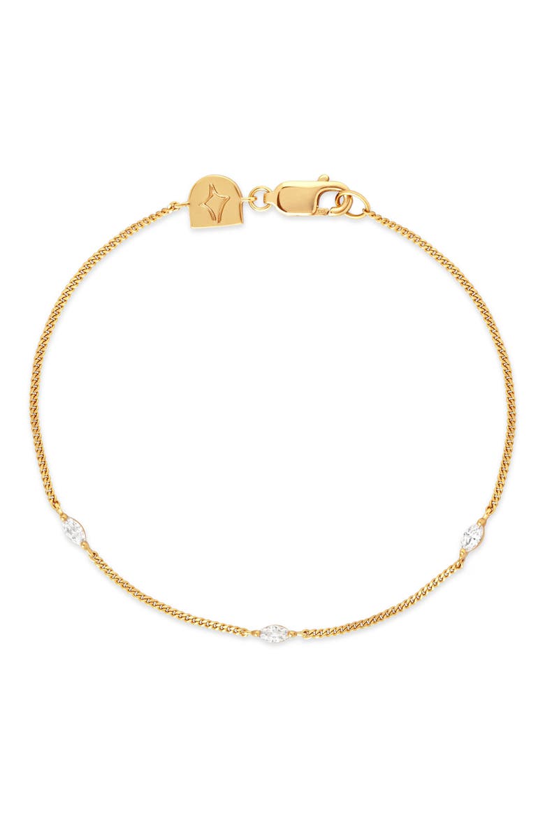 Navette Crystal Bracelet, Main, color, GOLD