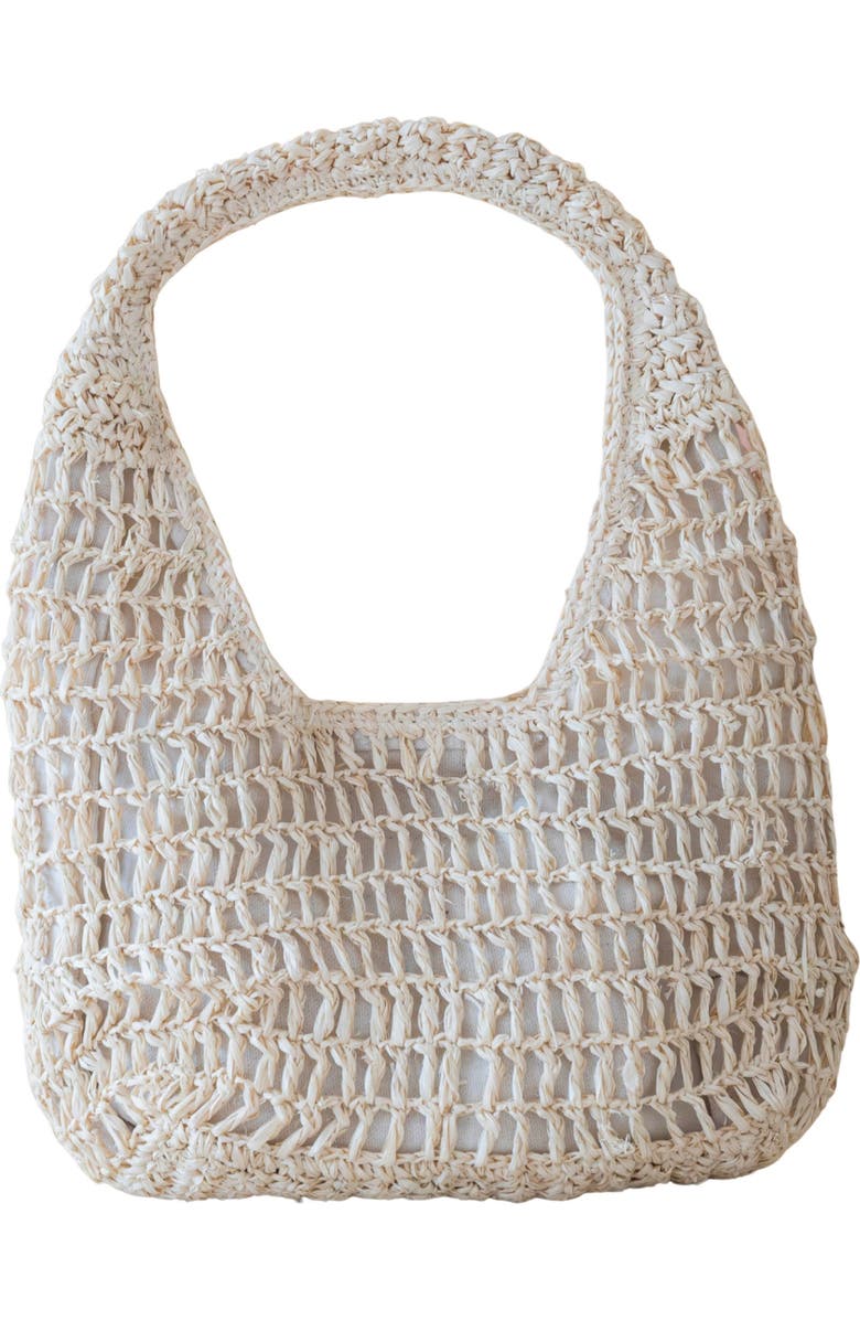 LIKHA Raffia Hobo Bag, Main, color,