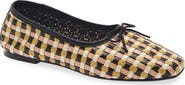 Freda Salvador Jada Woven Square Toe Ballet Flat