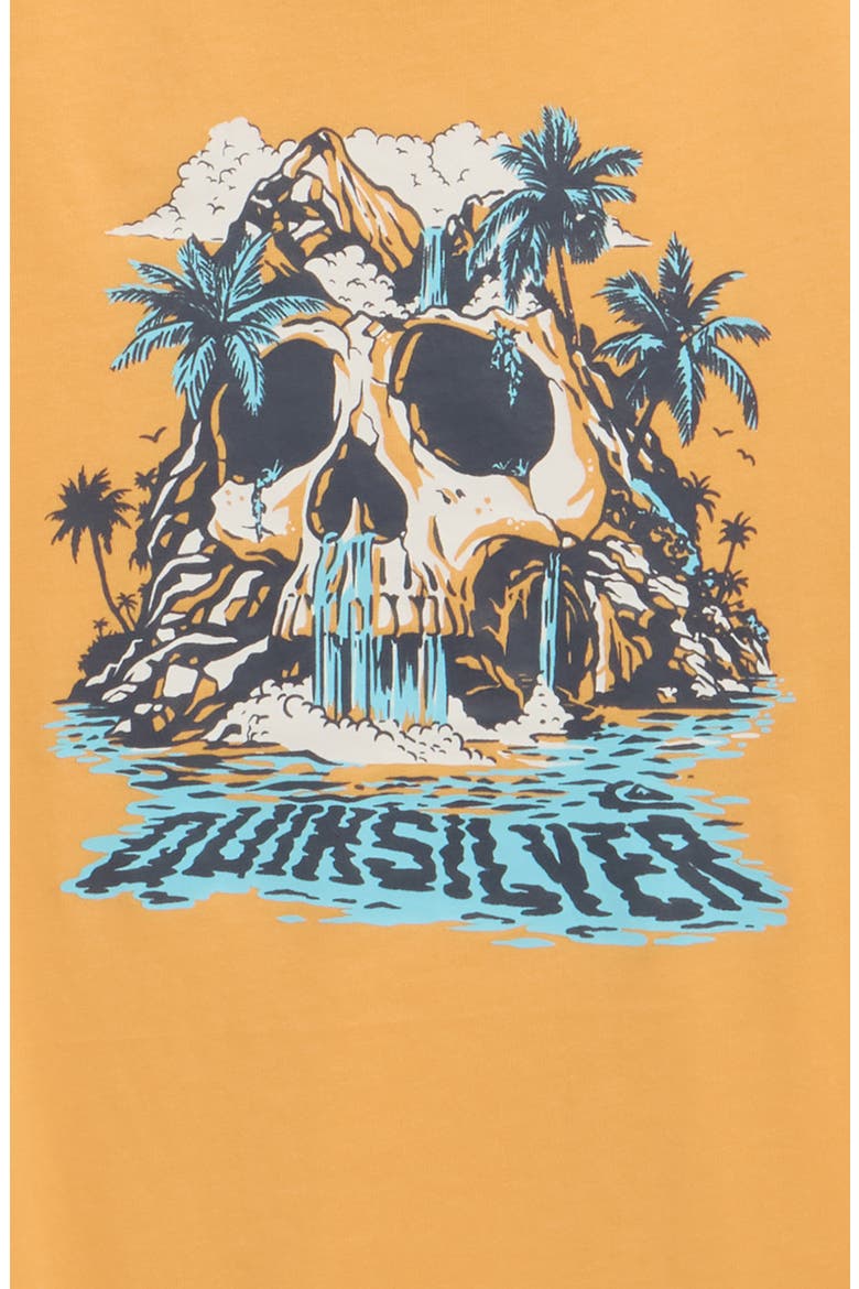 Kids' Island Paradise Cotton Graphic T-Shirt, Alternate, color, CHAMOIS