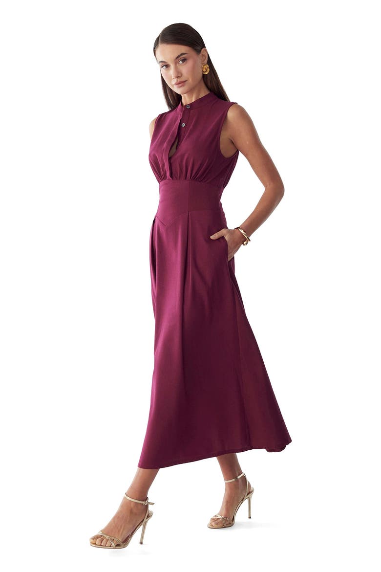 Bexley Maxi Dress, Alternate, color, Plum
