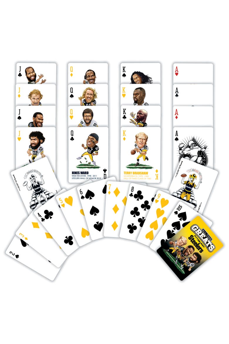 Pittsburgh Steelers Playing Cards, Alternate, color, Multicolor