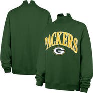 '47 Women's '47 Green Green Bay Packers Oversized Vantage Mock Neck Sweatshirt