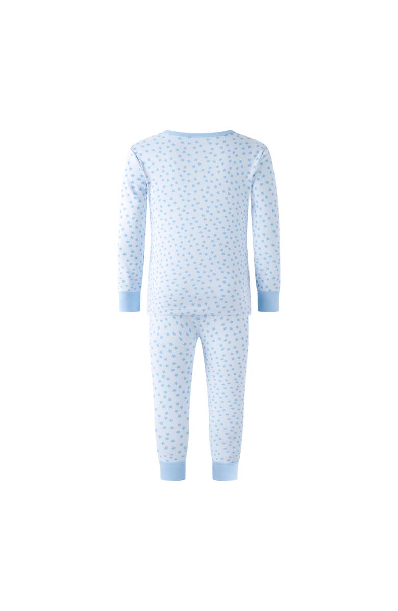 Rachel Riley Pima Star Pajamas, Alternate, color, Blue
