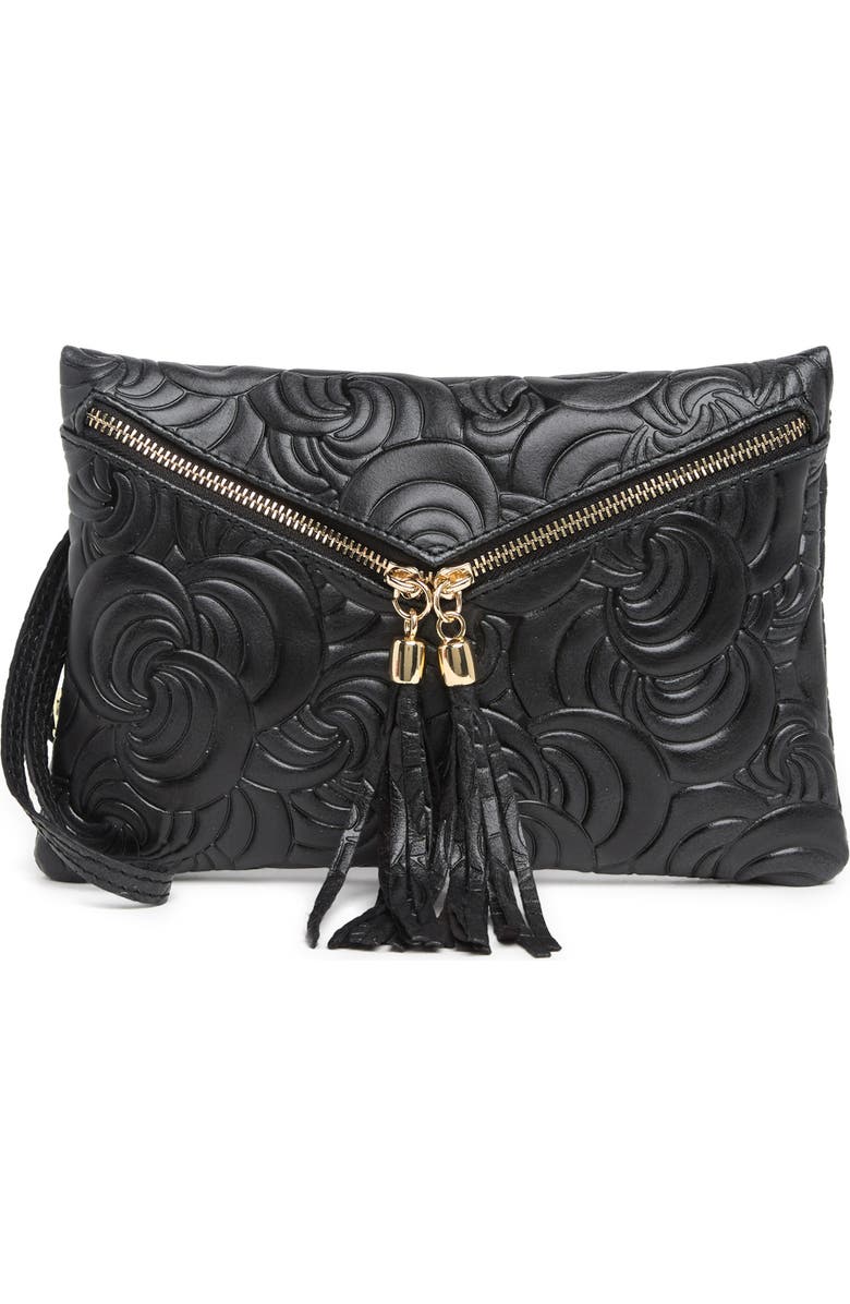 LISA MINARDI Fringe Leather Crossbody Clutch | Nordstromrack