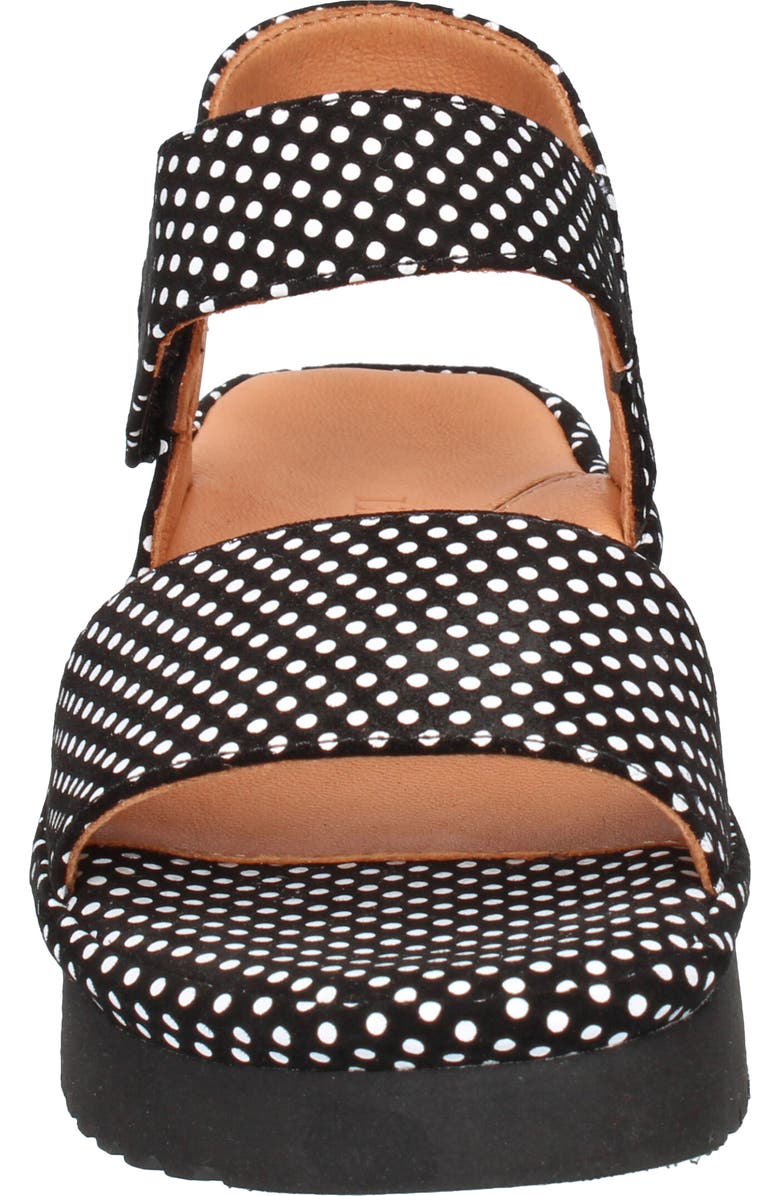 L'Amour des Pieds Abrilla Platform Sandal, Alternate, color, Black/ White