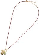 Madewell Bee Charm Cord Necklace