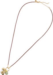 Madewell Bee Charm Cord Necklace