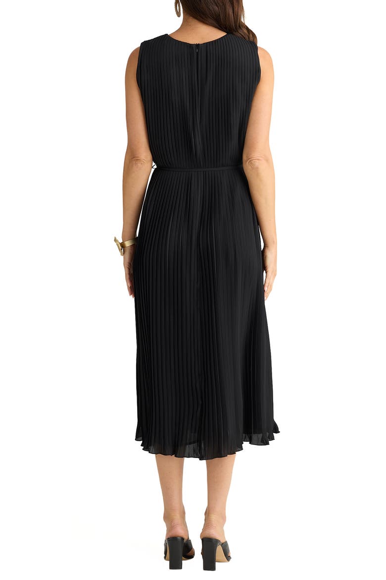 Tansy Pleat Tie Belt, Alternate, color, BLACK