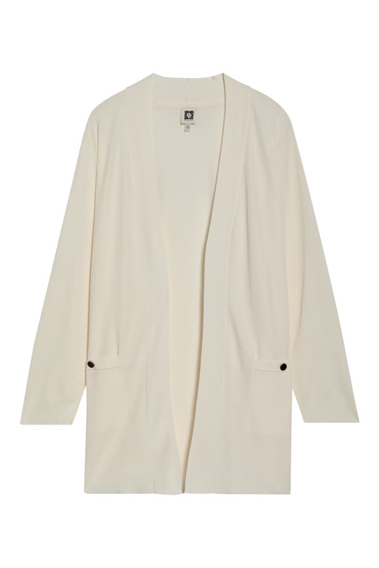Pocket Open Front Cardigan, Main, color, WHITE DOVE