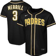 Nike Youth Nike Jackson Merrill Black San Diego Padres Fashion Replica Player Jersey