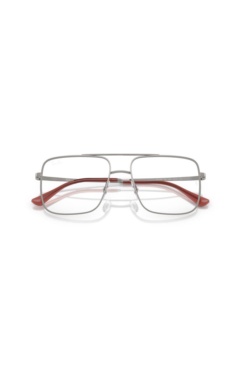 Ray-Ban 54mm Square optical glasses, Alternate, color, Silver