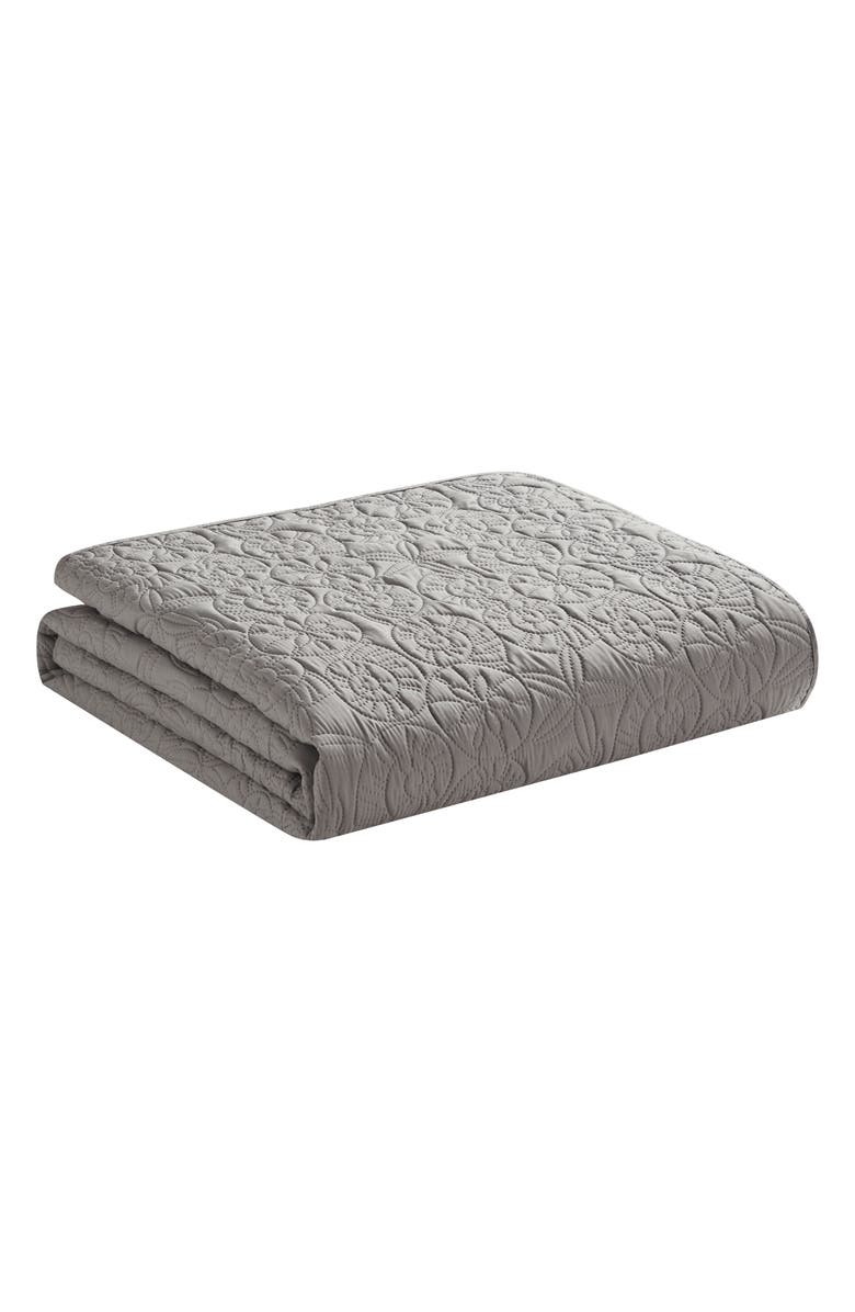 VCNY HOME Seashell Solid 3-Piece Quilt Set, Alternate, color, Grey