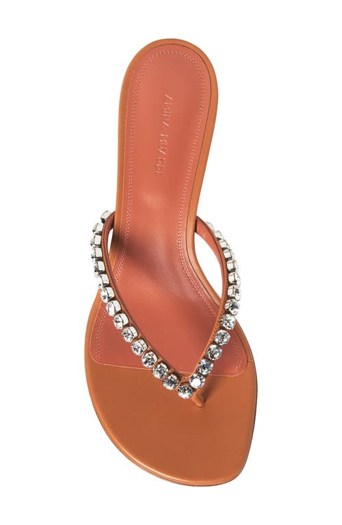 Amina Muaddi Gigi Crystalstrap Kitten Heel Sandal In Multi