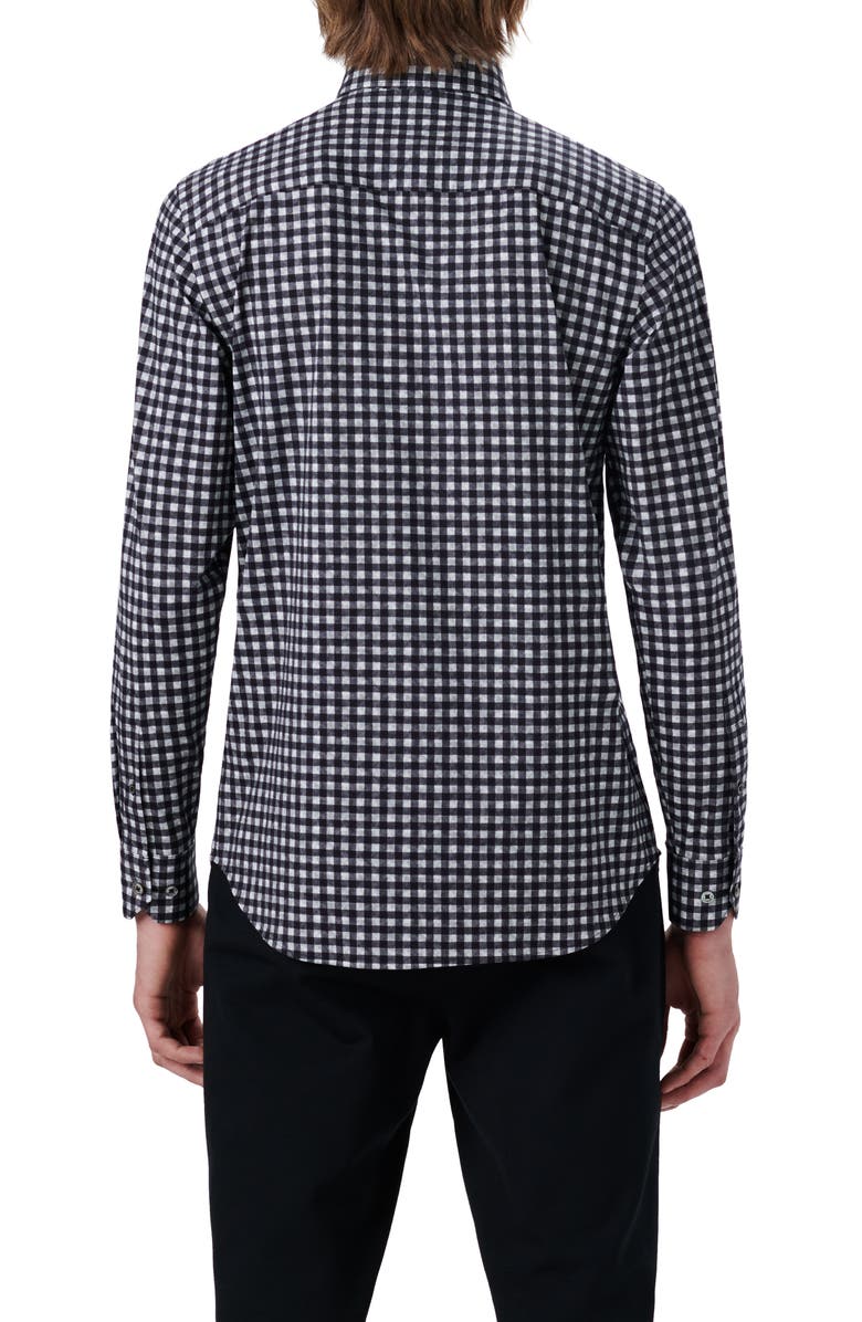 Bugatchi OoohCotton<sup>®</sup> Shepherd Check Button-Up Shirt, Alternate, color,
