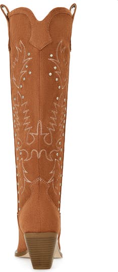 Beckett Pointed Toe Knee High Western Boot