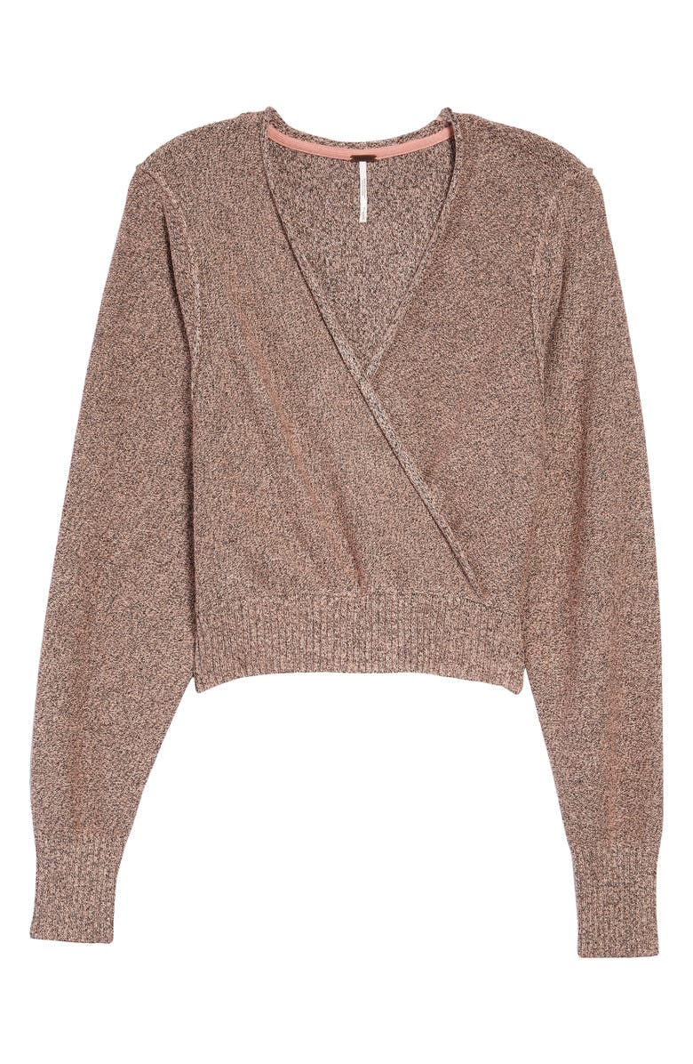 Free People Going for Gold Wrap Sweater, Main, color, 