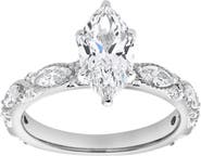 LuvMyJewelry Althea 2.15CT Marquise Cut Lab Diamond Engagement Ring 14K Gold