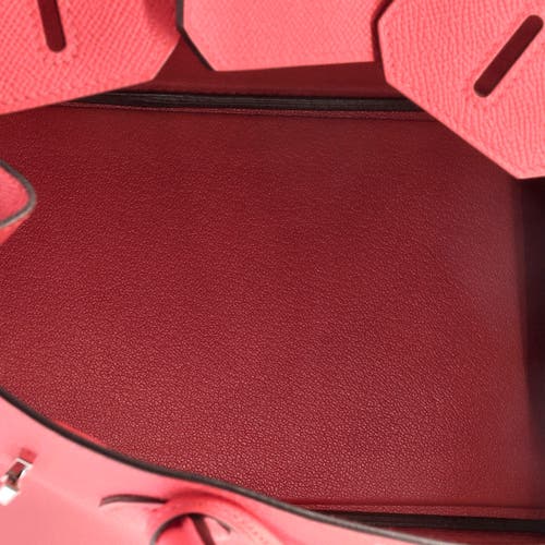 Pre-owned Hermes Hermes Birkin Handbag Pink Epsom With Palladium Hardware 30 In Purple