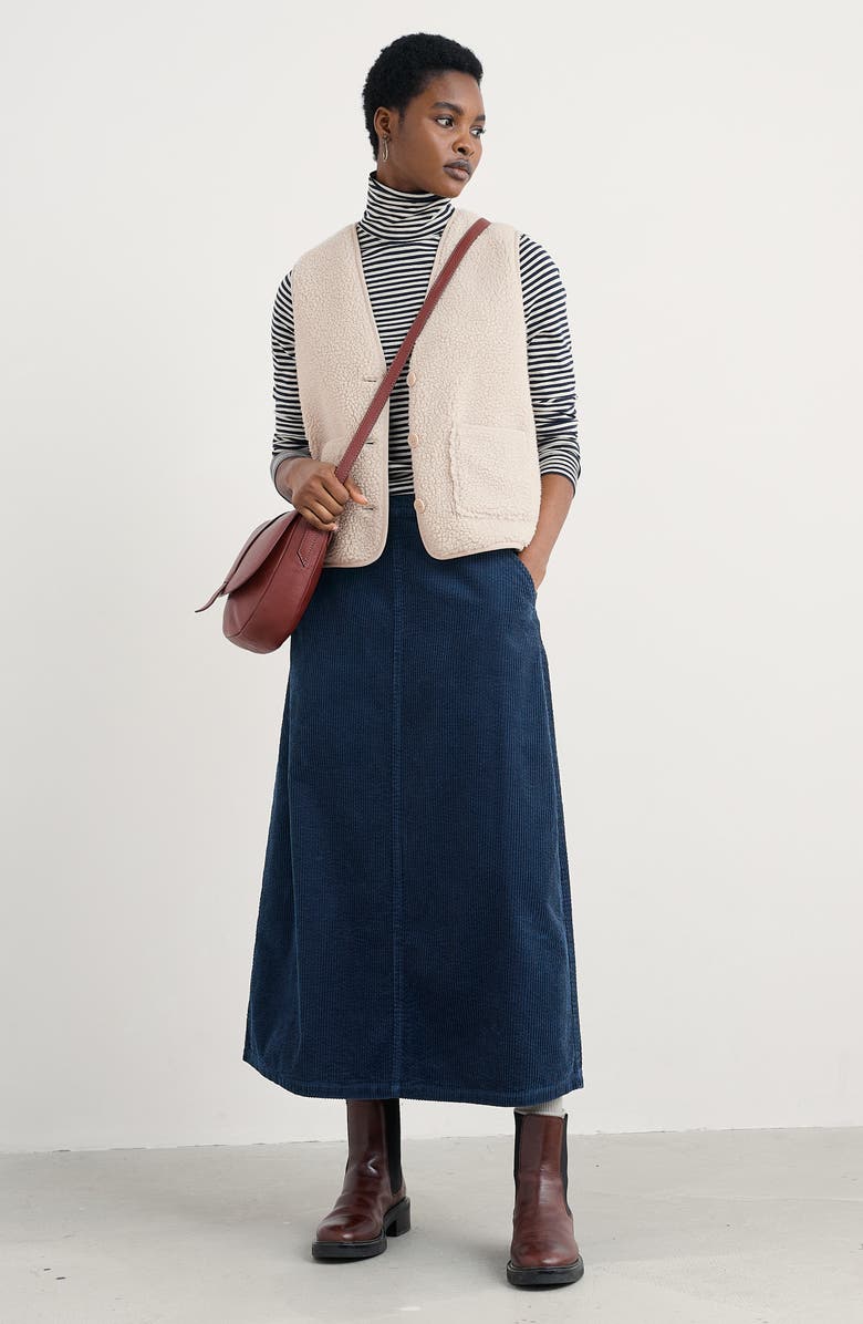 Seasalt Cornwall Well Wisher Fleece Vest, Alternate, color, Aran