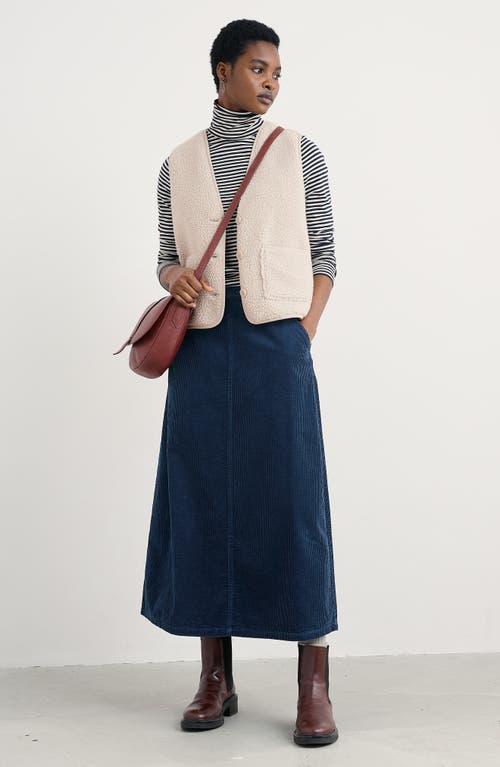Seasalt Cornwall Well Wisher Fleece Vest In Neutral