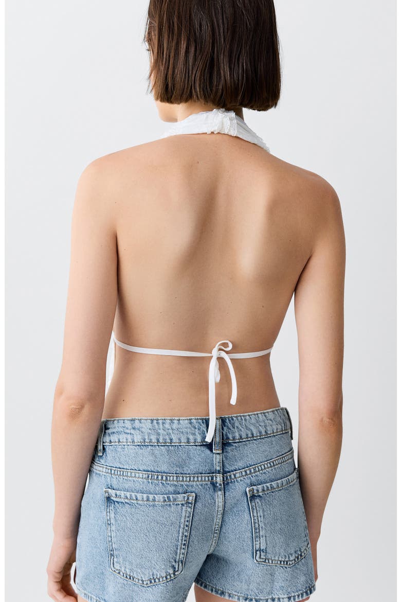 Low Waist Mini Jeans Shorts, Alternate, color, MEDIUM BLUE