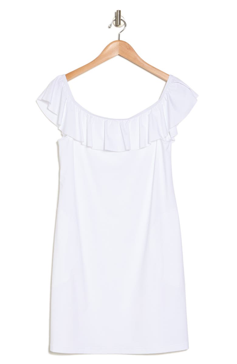 Tommy Bahama Off the Shoulder Spa Cover-Up Dress, Alternate, color, White