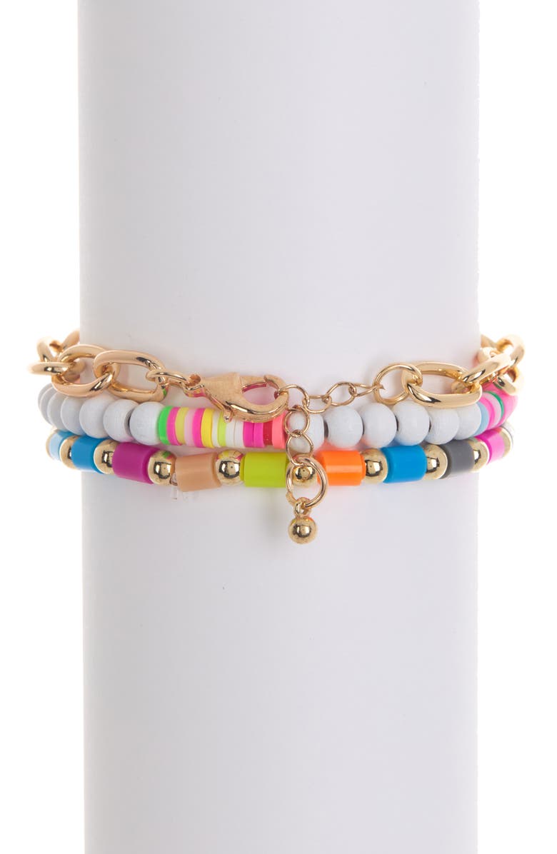 BP. Set of 3 Beaded Bracelets, Alternate, color,