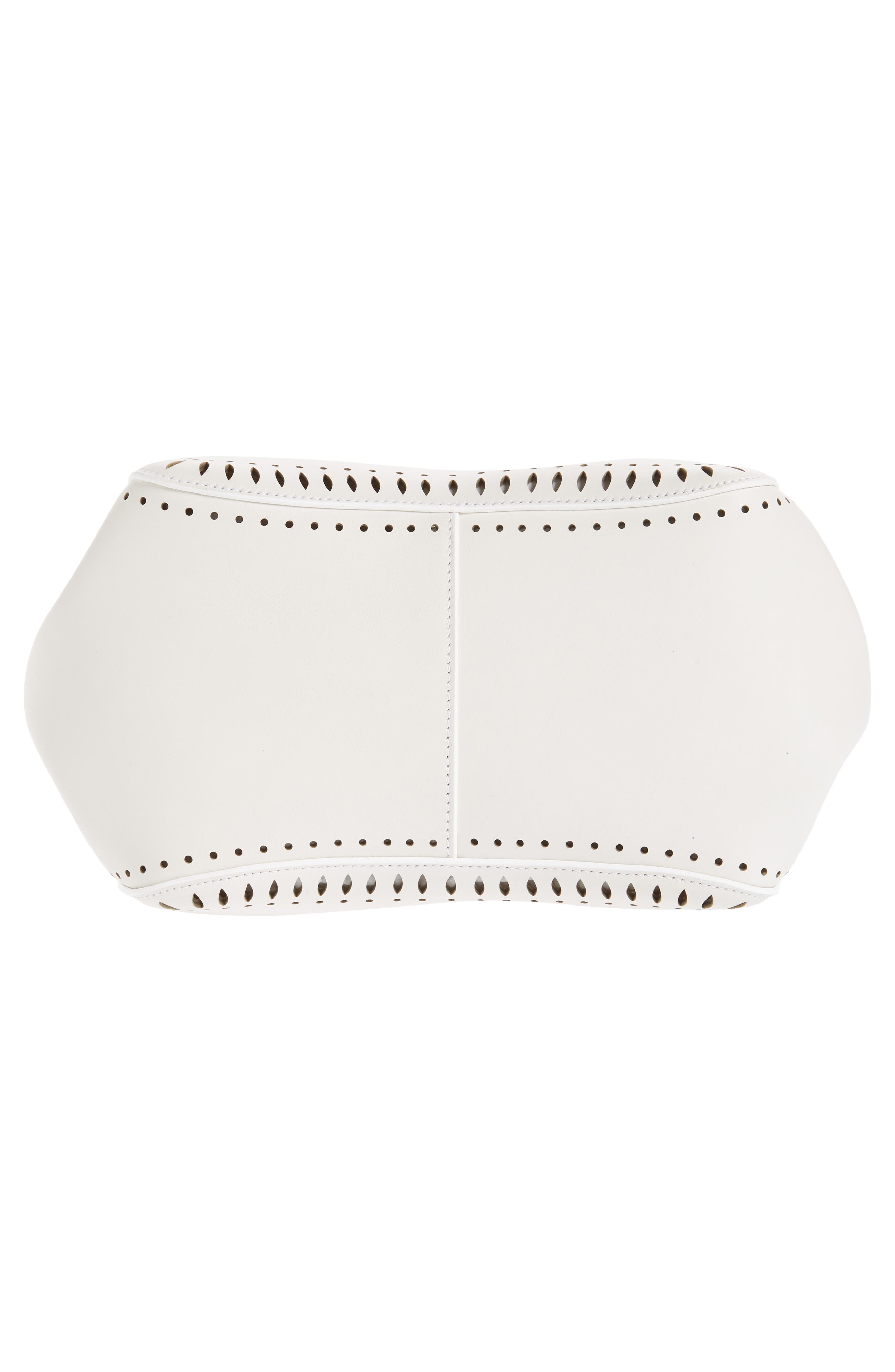 Alaïa Angèle 20 Leather Top Handle Bag, Alternate, color, 