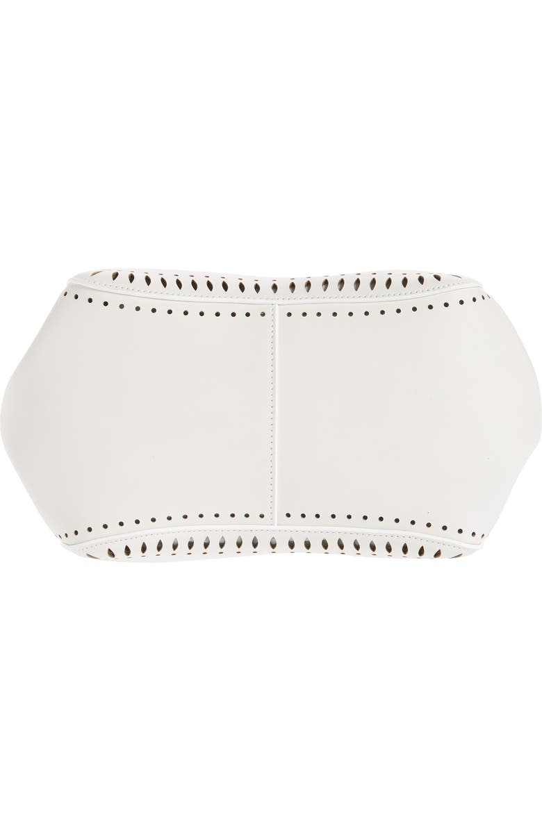 Alaïa Angèle 20 Leather Top Handle Bag, Alternate, color,