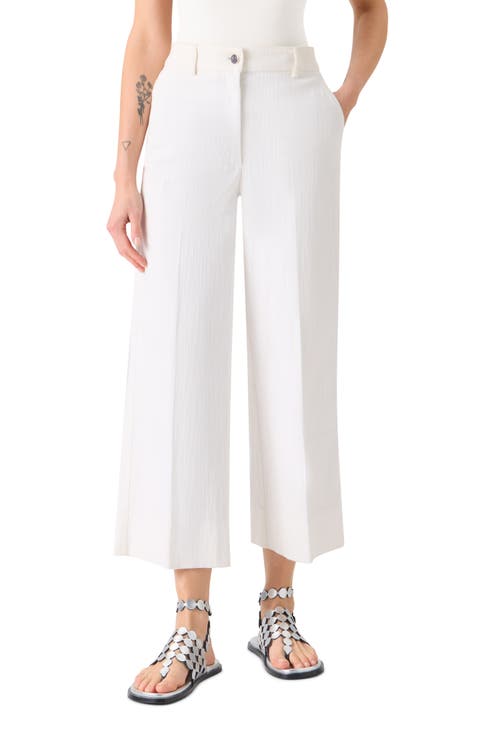Chiara High Waist Crop Wide Leg Jeans