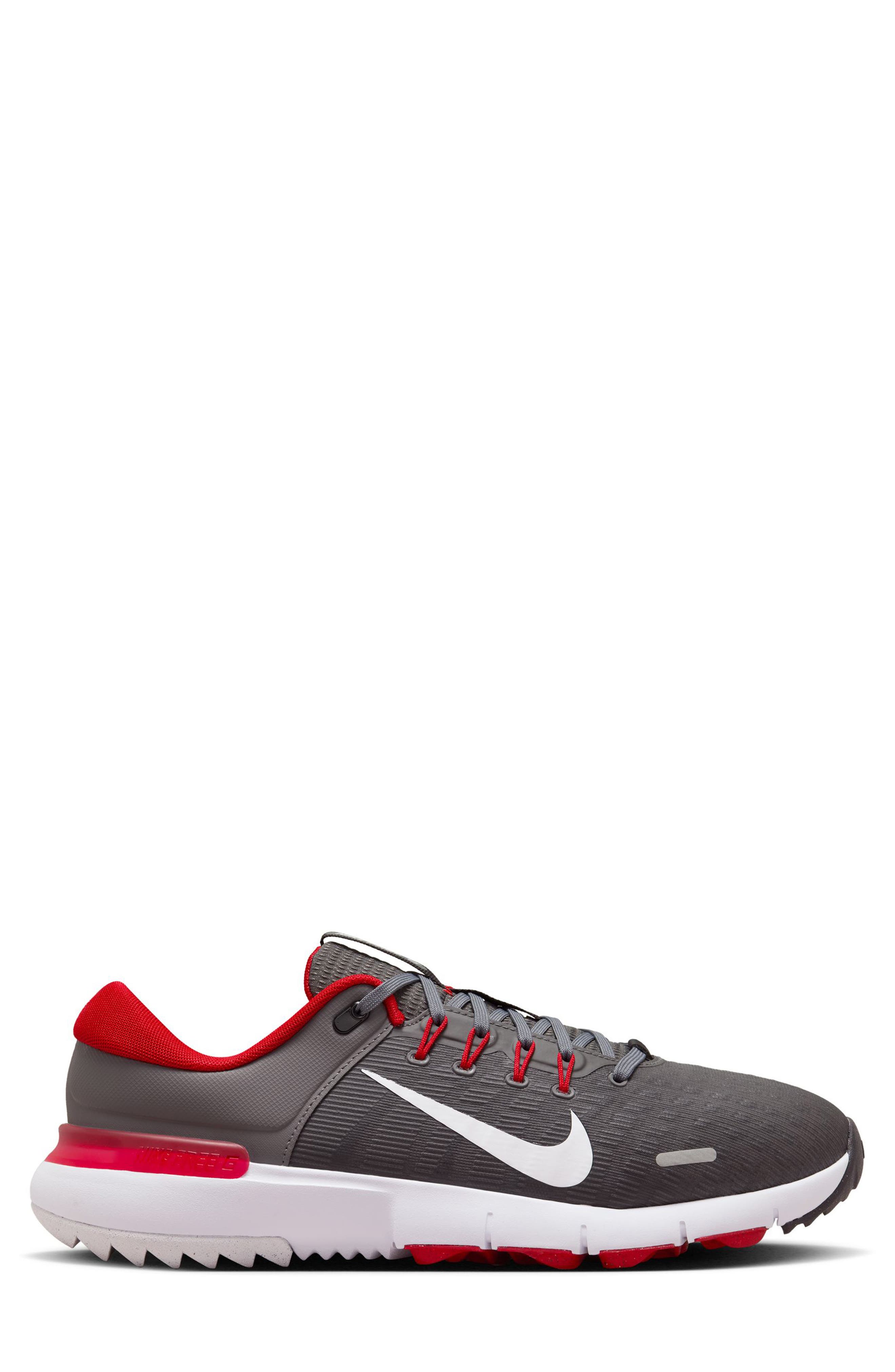 Nike Free Golf Shoe, Alternate, color, Iron Grey/ University Red