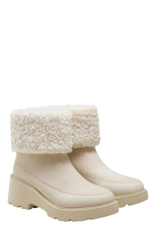 Vivaia Faux Fur Platform Chunky Wedge Boots