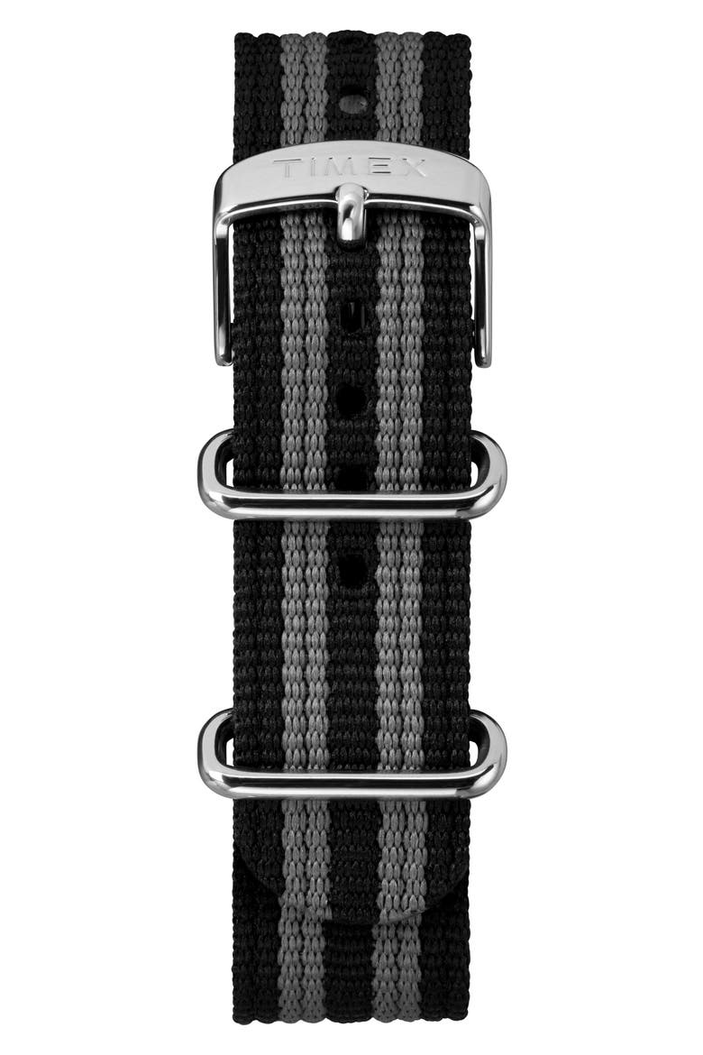 The Maritime NATO Strap Watch, 41mm, Alternate, color, WHITE/ BLACK/ GREY