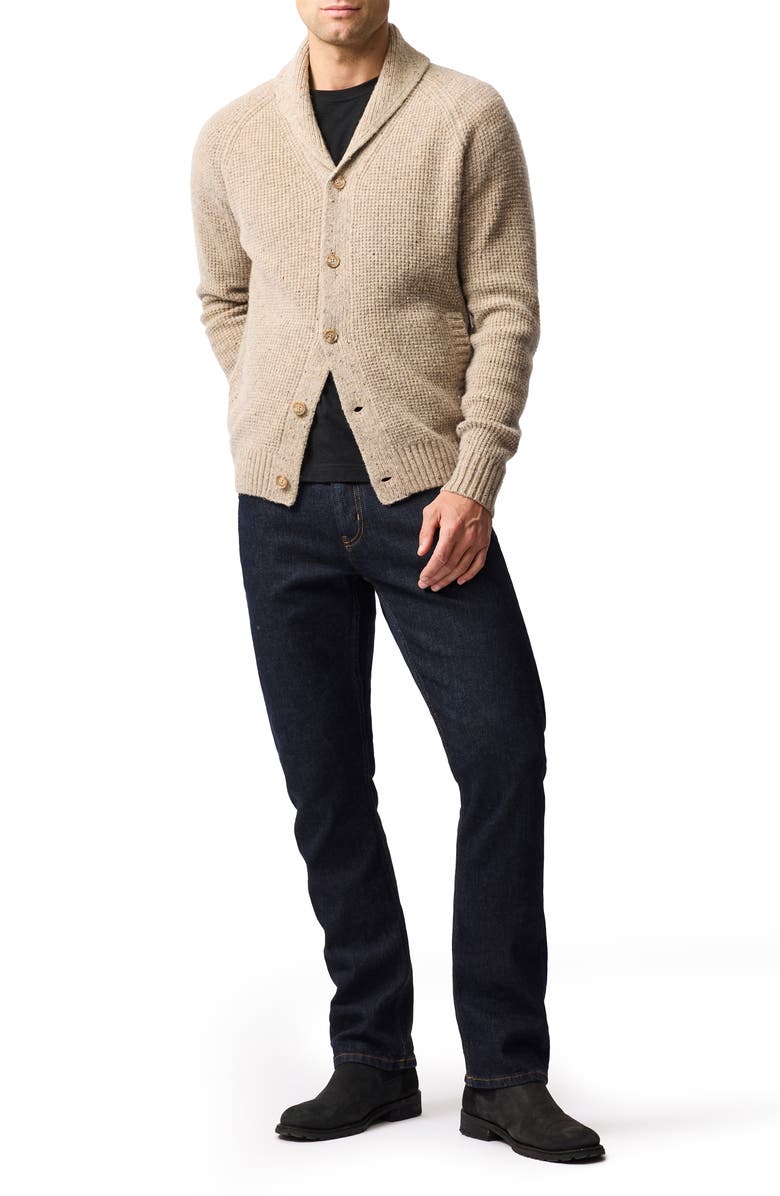 Rodd & Gunn Williamson Merino Wool Blend Shawl Collar Cardigan, Alternate, color, Natural