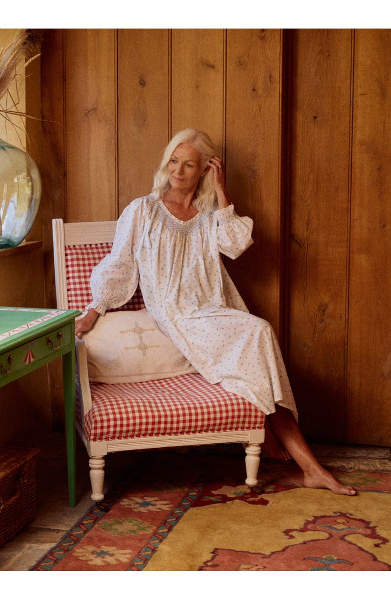 If Only If Jessie Nightdress, Alternate, color, Blue Cornflower