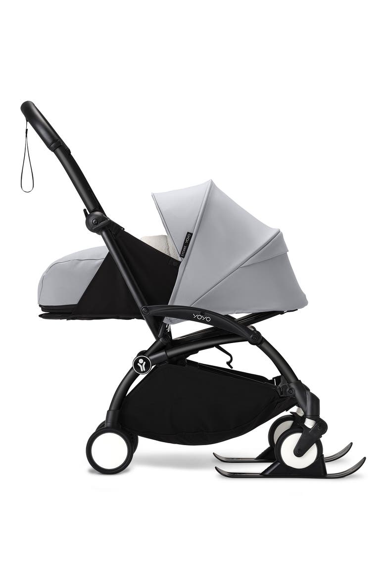YOYO Stroller Skis, Alternate, color, BLACK