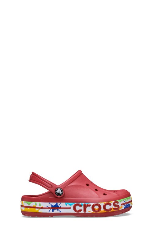 Crocs Kids' Bayaband Clog In Red
