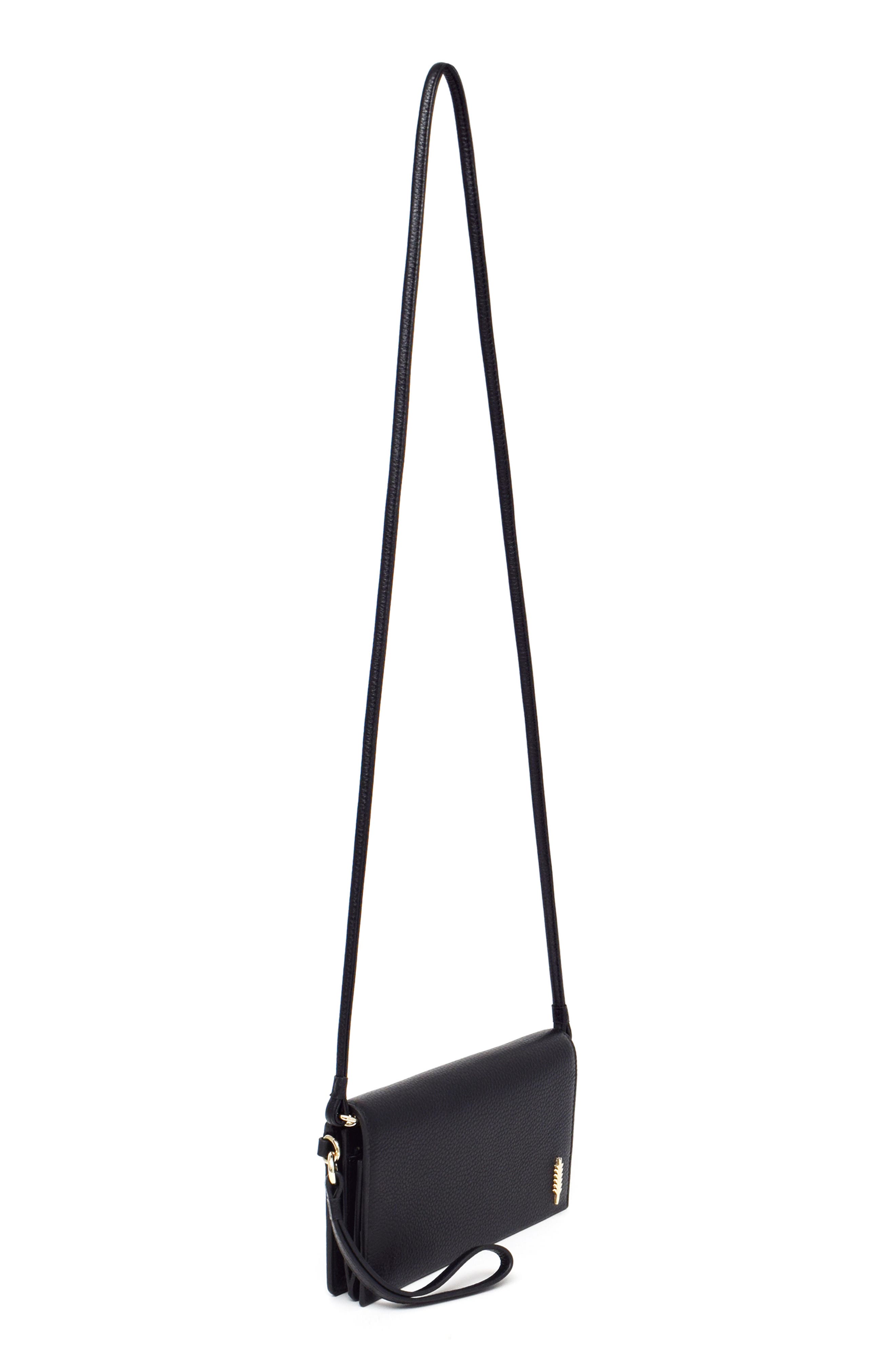 Thacker Aris Soft Pebble Crossbody Bag, Alternate, color, Black